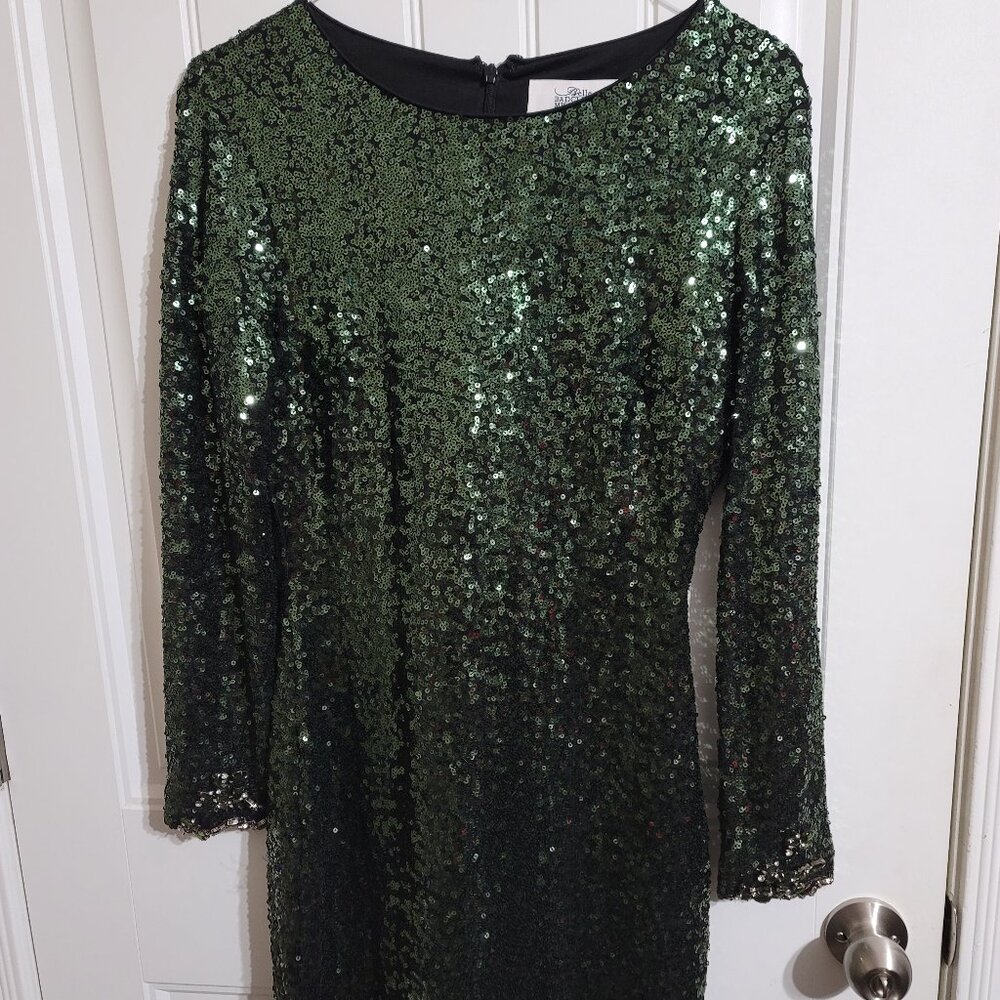 Belle Badgley Mischka Green Party Dress